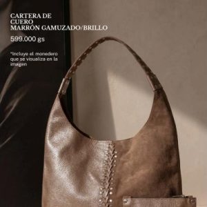 Cartera Marrón Gamuzado