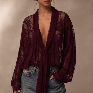 BLUSA BORDEAUX